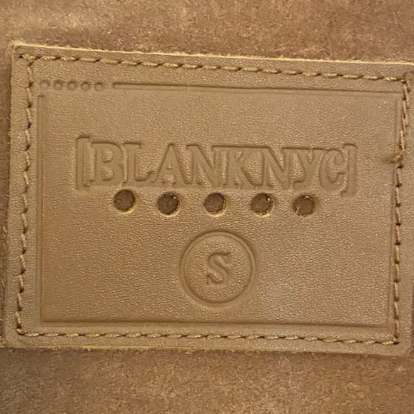 BLANK NYC Tan suede biker jacket - Picture 4 of 5